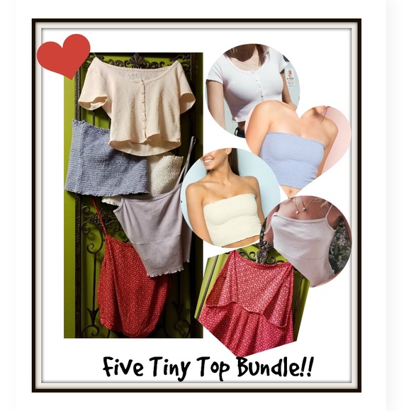 Brandy Melville Tops - John Galt Cleo Tube, Alani, Zella 5 top bundle!